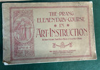 Vintage School Instruction Book Lot Art Sewing Penmanship Antique Ephemera