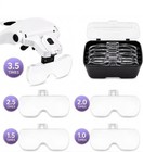 Magnifying Glass Lens Led Light Lamp Visor Head Loupe Jeweler Headband Magnifier