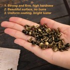 Metal Double Cap Rivets Studs Round Rivet For Diy Leather Craft Bag Belt Shoes