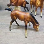 Lot Of 3 Vtg 70s Breyer Horses Jumping Bay  300 Twobits Gelding Grazing Foal 151