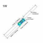 10 Pcs 1 K Ohm 1 Watts Metal Film Resistors 1  Tolerance  Shipped  From Usa