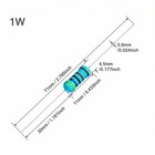 10 Pcs 10 K Ohm 1 Watts Metal Film Resistors 1  Tolerance  Shipped  From Usa