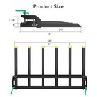 Clamp On Debris Forks 60  Bucket 4000 Lbs Capacity Pallet Fork Bucket Attachment