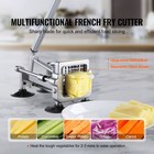 French Fry Cutter Stainless Steel Potato Vegetable Slicer Chopper 3 Blades