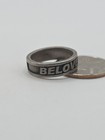 Vintage Sterling Silver 925 Beloved Band Ring Size 6 5 5g