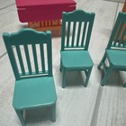 Toys R Us Happy Together Dining Room Set Dollhouse Furniture Table Chairs