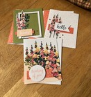 Stampin Up   Hello Hollyhocks Kit Retired 9 Cards W envelopes  Adhesive Included