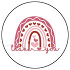 Thank You Heart Rainbow Envelope Seals Labels Stickers Party Favors
