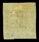 Bolivia 1867 Condor  5c Yellow Green  Thin Paper Scott   1b Mint Vf 