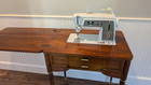 Mid Century Modern 1965 Singer Sewing Machine Cabinet Touch   Sew 600