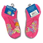 Disney Tinker Bell Ankle Socks     12 Pack Sz 9-11  assorted Colors   Designs 