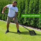 Lawn Leveling Rake 14 x10   Heavy Duty Stainless Steel Lawn Leveler  75  Adju   