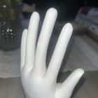 Vtg Palmistry Ceramic Hand With Life Lines Palm Reader   Plants Sculpt 9 5   