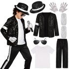 Boys 80s 90s Dance Star Costume - Retro Pop Stage Outfit For Halloween Kids