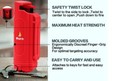 Burn Pepper Spray Keychain Self Defense 0 5oz Red Security Molded