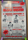 1997 Boxing Poster Budweiser Don Charging Prod Triple Header Sacramemento Calif