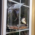 New  Clear Window Mounted Acrylic Bird Feeder house - Suction Cups bird-watching