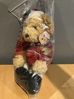 Russ Berrie Sammy Santa Claus 9  Plush Teddy Bear Vintage Christmas Avon Sitting