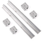 2x Sbr10 12 16 20 25 Linear Rail 200 2000mm 4x Sbr10 12 16 20 25uu Bearing Block
