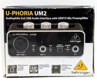 Behringer U-phoria Um2 2x2 Usb Audio Interface Xenyx Mic Preamp Tested Working