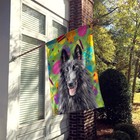 Caroline s Treasures Belgian Sheepdog Easter Eggtravaganza House Flag Sc9478chf