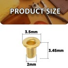 Tiny Grommets Eyelets 200 Pcs  Self-backing For Beads  Clothes  Leather  Canvas