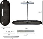 Rvpnr106b Rv Dual Propane Tank Mounting Rack For Camper And Travel Black 