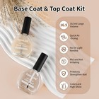Base And Top Coat Nail Polish Quick Dry 16 5ml For Women Salon Diy Nail Art
