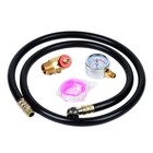 Air Tank Repair Kit With 0-200 Psi Gauge 4ft Hose Manifold Valve