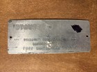 1967 Michigan Waterways Dnr Safety Inspection Tag   10552 Metal