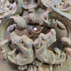 Vintage Rare 1900 s Double Dragon Iron Door Knocker