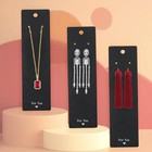 100pcs Black Necklace Display Cards  2 16   X 8 27   Long Jewelry Holder Card   
