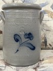 Vintage Handled Rockdale Salt Glazed Cobalt Decorated Baltimore Maryland Crock