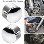 Chrome Front Axle Nut Cover Cap For Harley Touring Road King Flhrs Flhrc Dyna Us