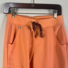 Figs Women Zamora Joggers Scrub Pants Sz Xs Orange Po 4238