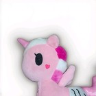 Tokidoki Gelatina Mermicorno Plush 9  Silver Pink   4  Keychain Set