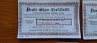 Vintage Littleton Profit-share Certificates Totaling - 5 855 Shares Lot  7 