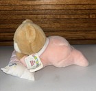 Vtg Eden Musical Teddy Bear Sleep Pink Pillow Plush Wind Up Music Head Move New