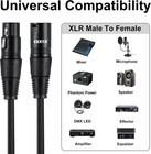 Xlr Cable 6ft 10 Pack - Mic Cables Balanced Dmx Cable Male To Female