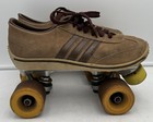 Vintage Chicago Roller Skates Women s 7 Brown Low Top Plates Yellow Wheels Retro