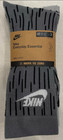 Nike Everyday Essential Crew Socks L 3 Pack Grey Blue Camo Men s 8 - 12 Dri-fit