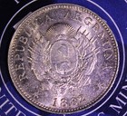 Au Argentina 20 Centavos 1882    b529