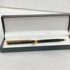 Vintage St Dupont Classique Ballpoint Pen Black And Maroon Laque De Chine Vp299