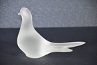 Quido Dove Of Peace Bird Handblown Satin Glass Figure