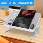 Adjustable Foldable Laptop Table Stand Lap Tray Sofa Bed Notebook Computer Desk