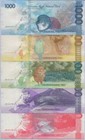 Philippines Set 5 Unc 50 100 200 500 1000 Pesos 2020 W blind Mark P 224-228