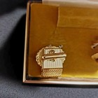 Marc Antony Men s Vintage Gold Tone Cufflinks W imported Stone In Original Box