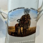 Chief Shoppenagon Michigan Mi Antique Grayling Saginaw Souvenir Trinket Vase