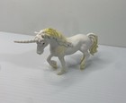 Greenbrier International Mythical Unicorn Figurine Toy White Yellow Curved Horn
