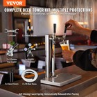 Vevor Kegerator Tower Kit Double Taps Beer Conversion Kit With Beer Drip Tray